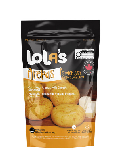 Mini Arepas Cornmeal & Cheese Precooked- 12 Units