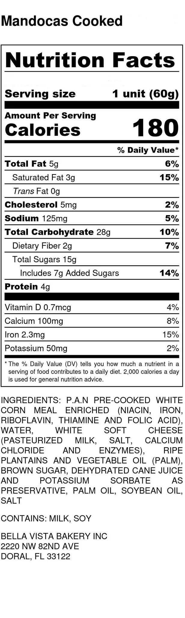 Mandoca precooked 12/36 units